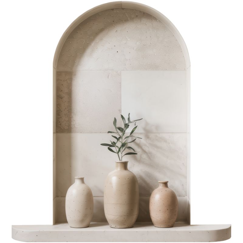 Naklejka dekoracyjna 3D Wallfluent Ceramiczne wazony 73x80 cm Na ścianę szafę Wycinana po obrysie 1 rol.