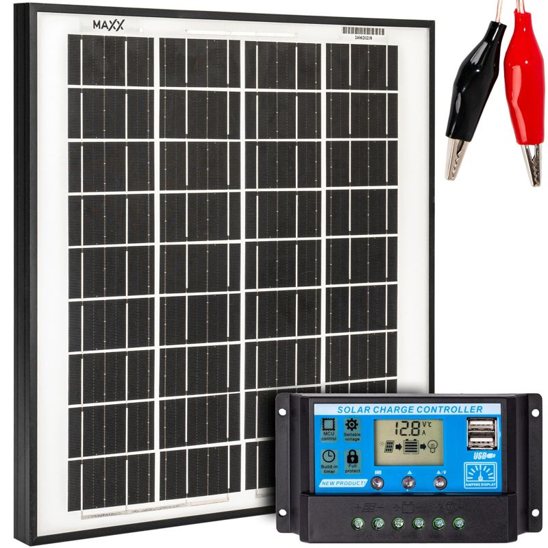 Zestaw solarny fotowoltaiczny 20W 4SUN 12V z regulatorem 1szt.