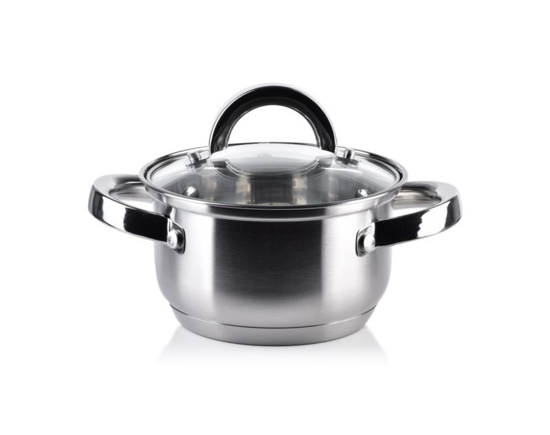 Garnek stal nierdzewna COOKINI BASIC KITCHEN 14x8,5 cm srebrny 1 szt.