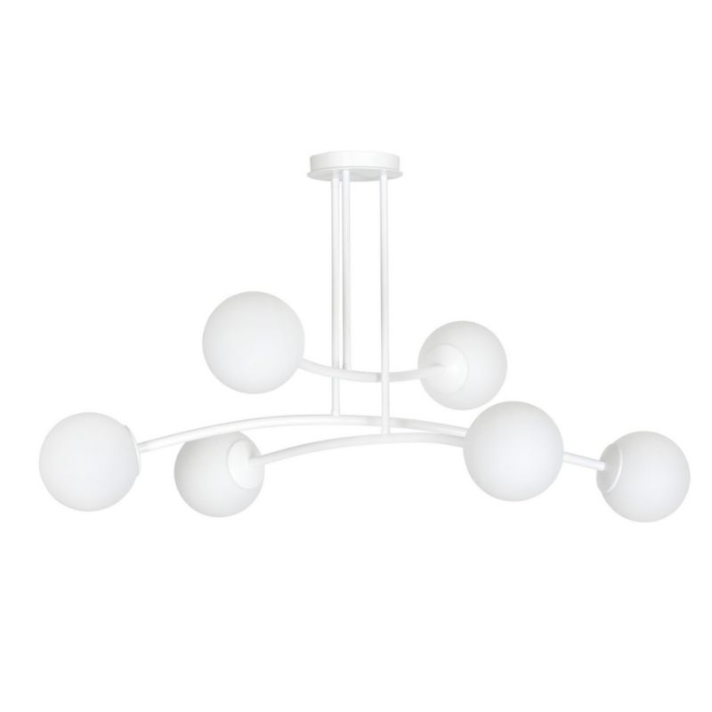 Żyrandol Emibig Halldor 5159 biały nowoczesna 6xE14 x 40W 1 szt.