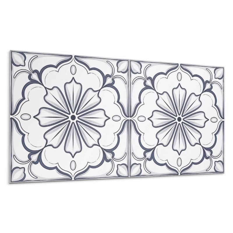 Kafelki samoprzylepne Wallfluent 60x30 cm Wzór florystyczny na płytce 6 szt.