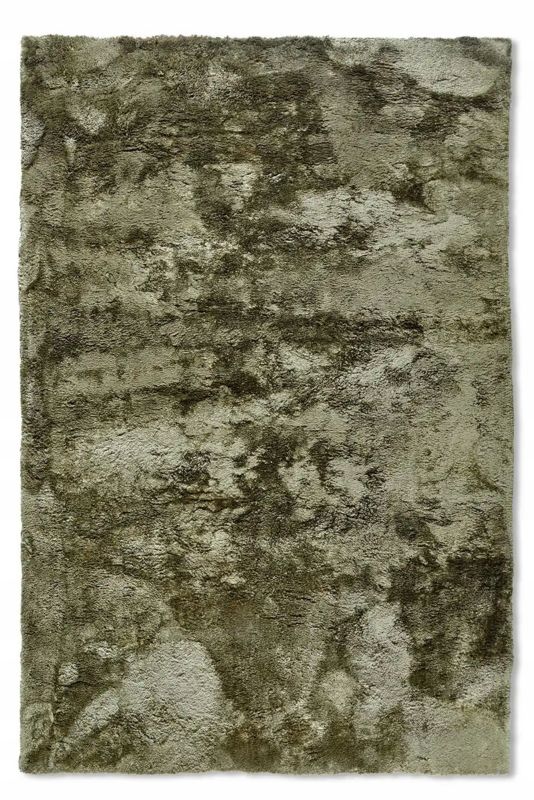Dywan Elle Decor pluszowy shaggy do salonu 160x230cm, gruby butelkowa zieleń 1 szt.