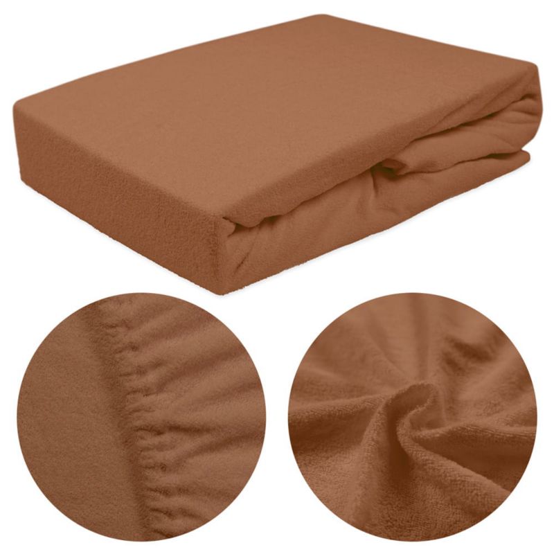 Prześcieradło frotte z gumką Darymex 160x200 kolor czekolada 1 szt.