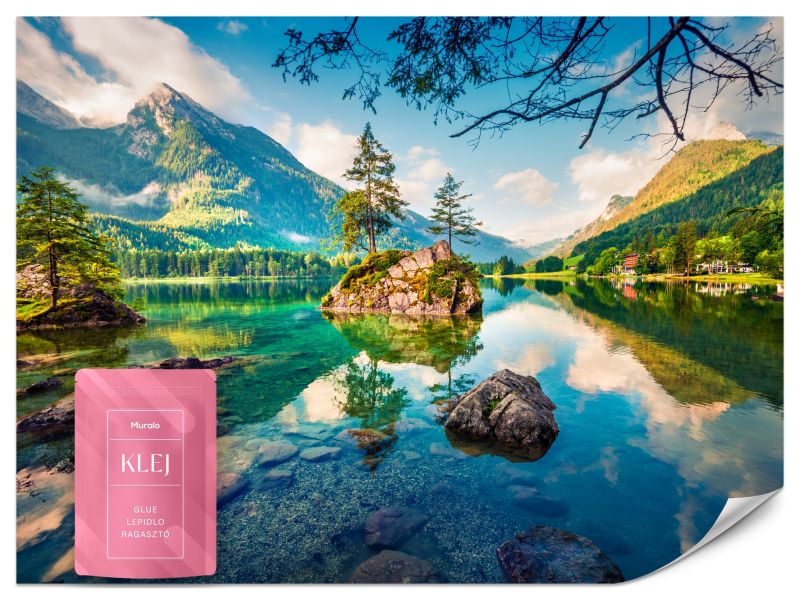 Fototapeta Muralo Jezioro Hintersee Krajobraz Góry Las 150x105 cm 1szt.