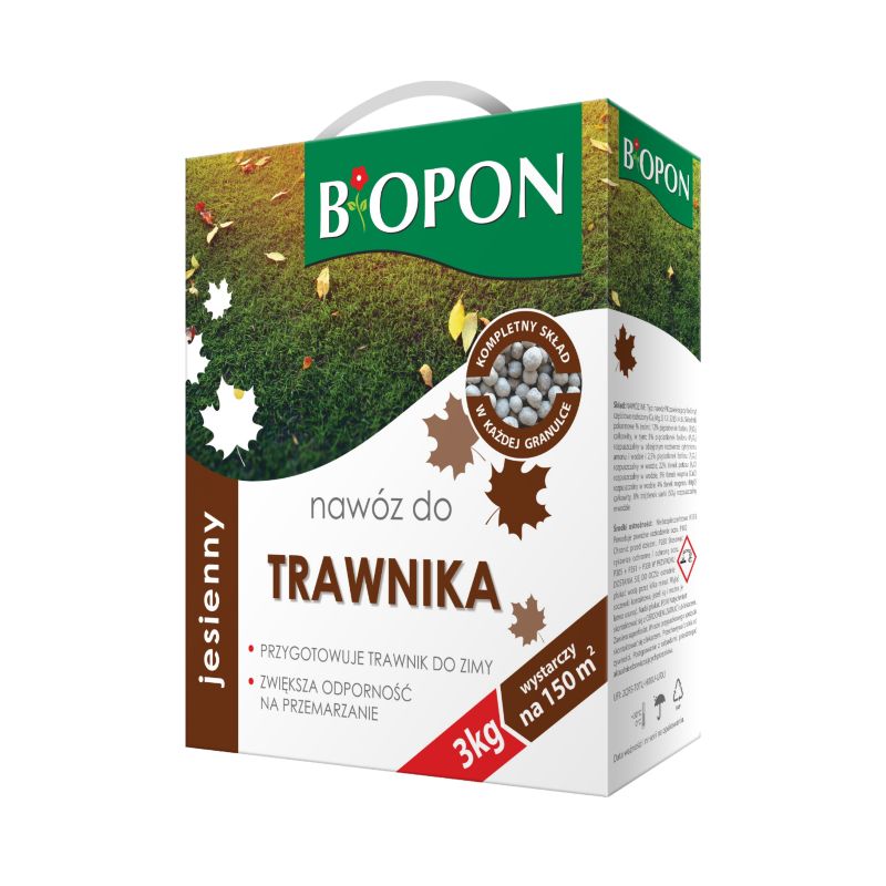 Nawóz Jesienny Biopon Do Trawnika 3 Kg Karton 1 Szt.