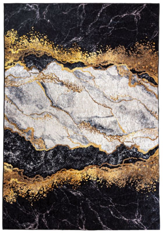 Dywan Nowoczesny Toscana 21150 Mazovia 200 x 300 cm czarny, szary, złoty 1 szt.