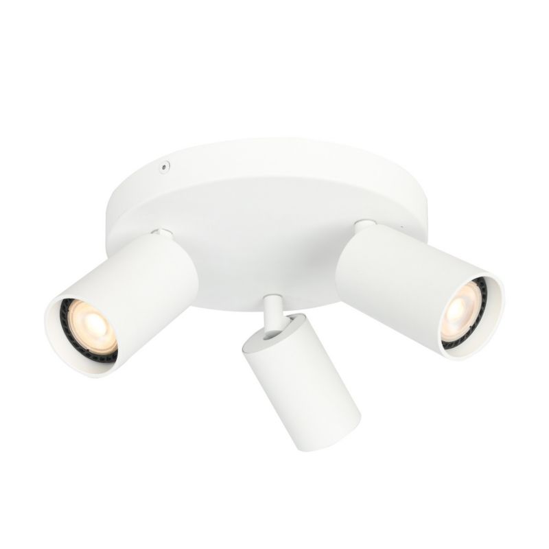 Lampa sufitowa Italux Nesto biały piaskowany 3 x GU10 x 10W wym: 13 x 22 x 22 cm - 1 szt.