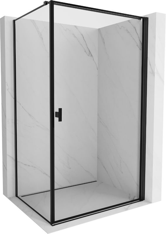 Kabina prysznicowa Mexen Mist-B czarna 100 x 110 cm - 8A2T-100-110-70-70-P 1 szt.