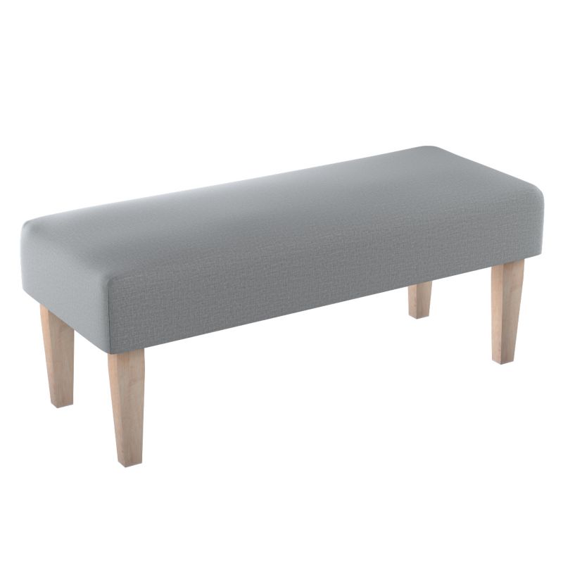 Ławka Dekoria 100 x 40 x 40 cm ciemno szary welwet 1 szt.