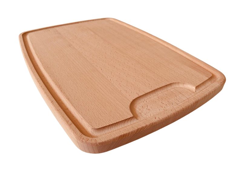 Deska do krojenia ICFWood owalna duża z drewna bukowego 40x28x1,8 cm 1 szt.