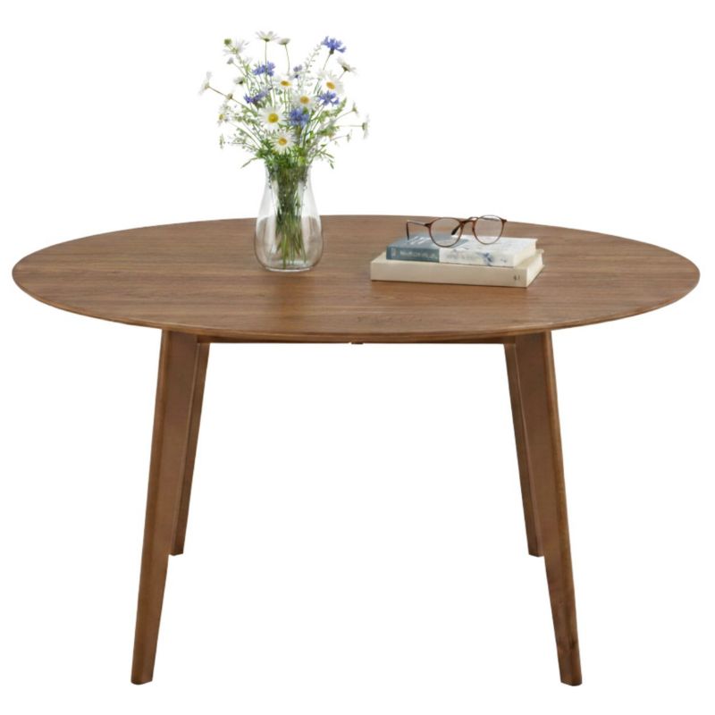 Stół do jadalni kuchni Roxby Actona okrągły 4 os. fornir orzech 140 cm 1 szt.