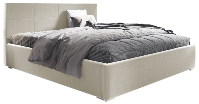 Łóżko tapicerowane 160x200 z pojemnikiem Bonni Matia Beżowe 1 szt.