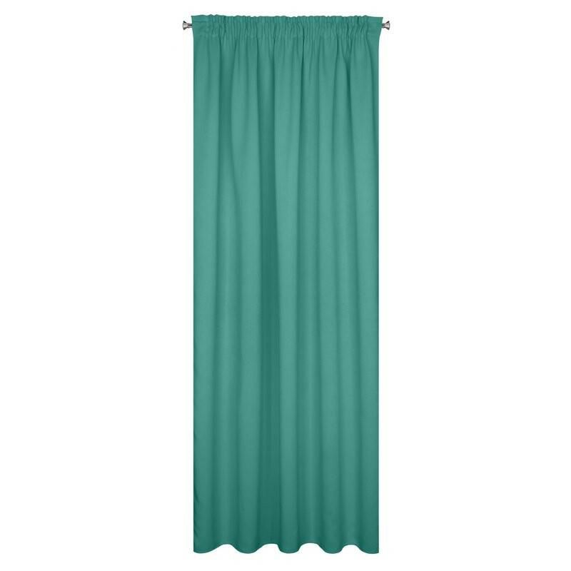 Zasłona LOGAN Eurofirany 135 x 270 cm turkusowa zaciemniająca gładka półmatowa 1 szt.