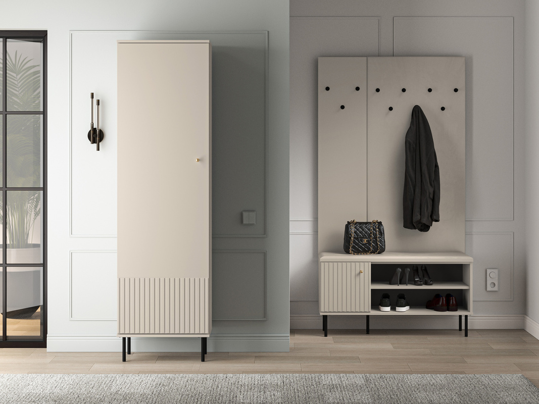 Nowoczesny zestaw mebli do przedpokoju SOPHIE cashmere