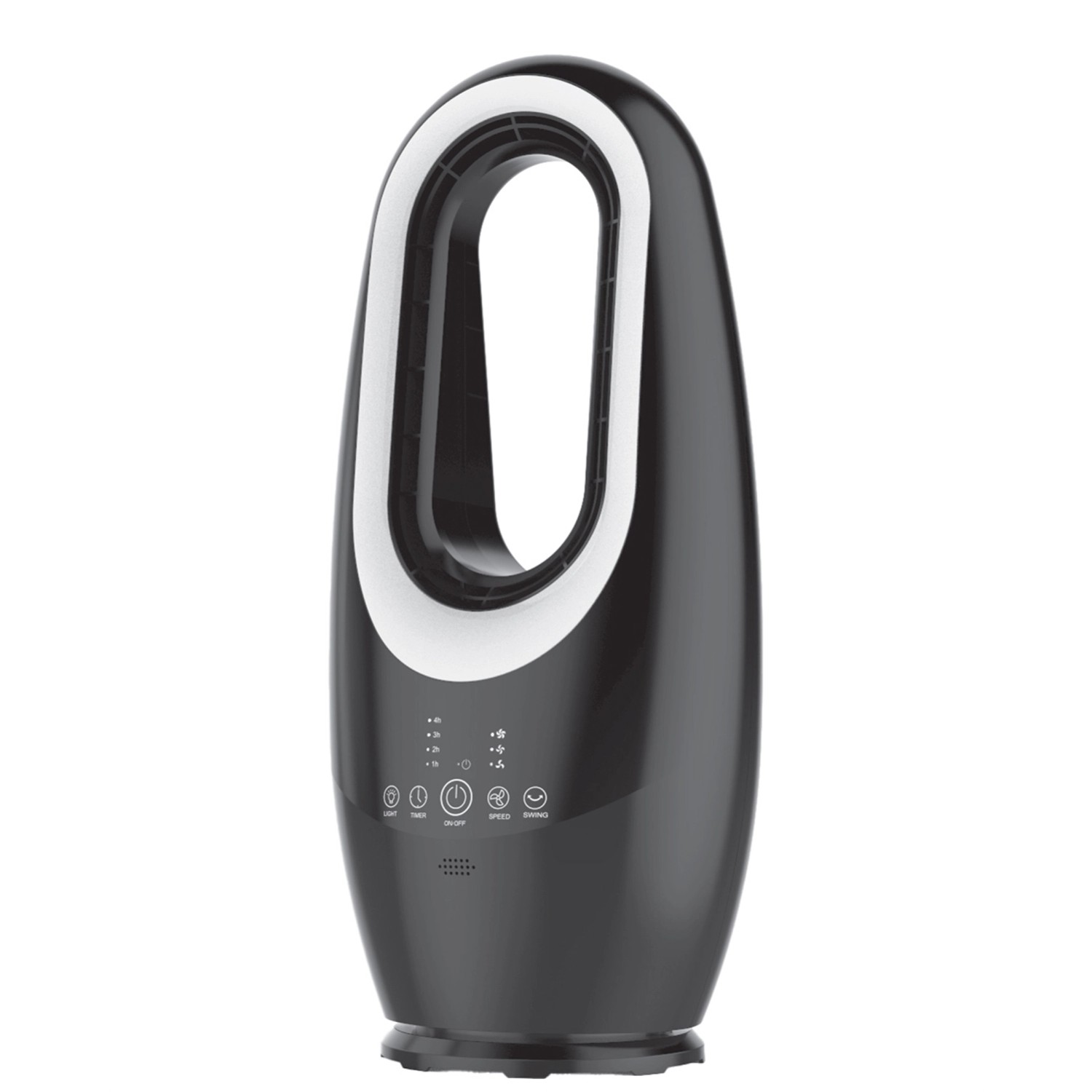 Wentylator bezłopatkowy czarny 45W