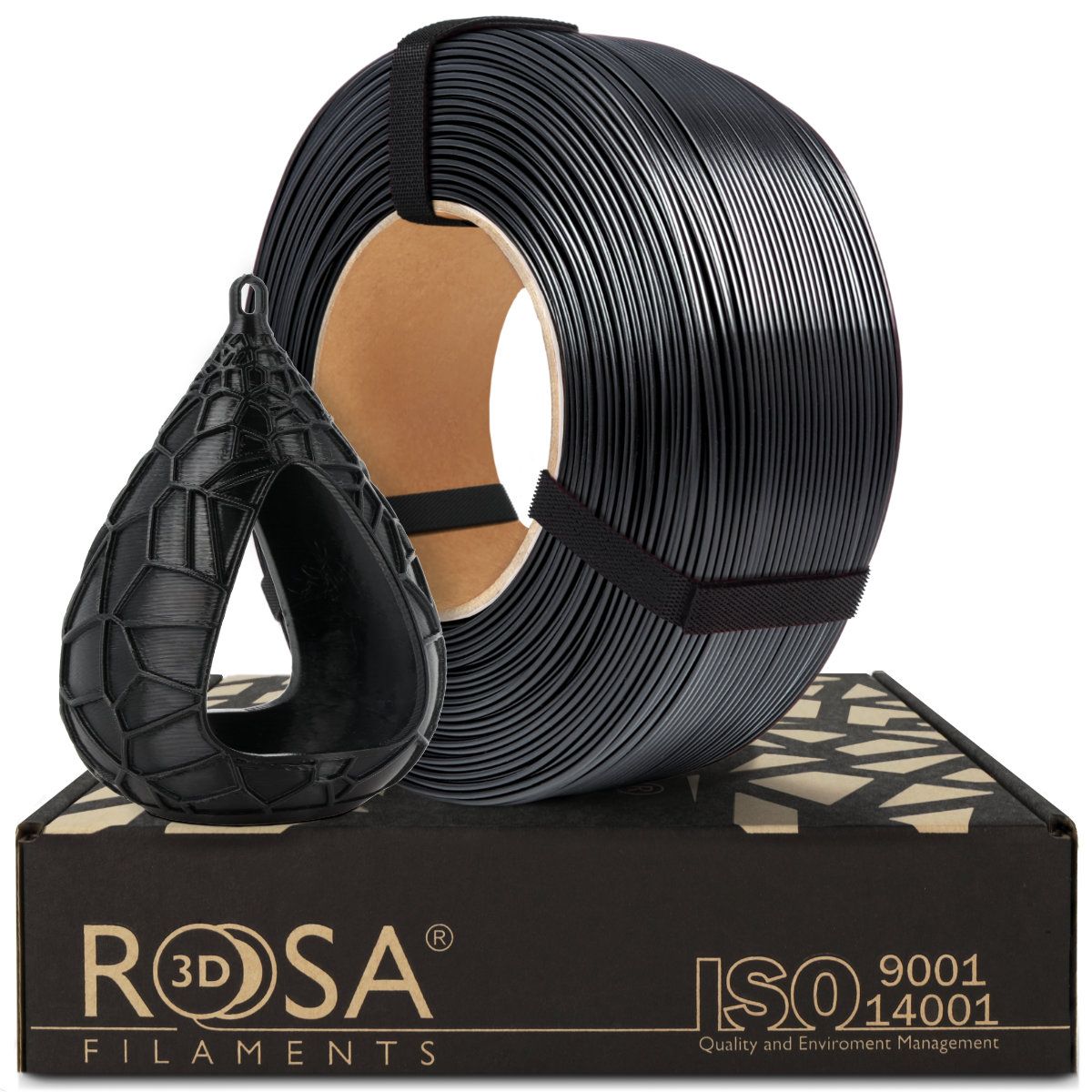 Filament 3D ReFill PET-G Standard HS Black