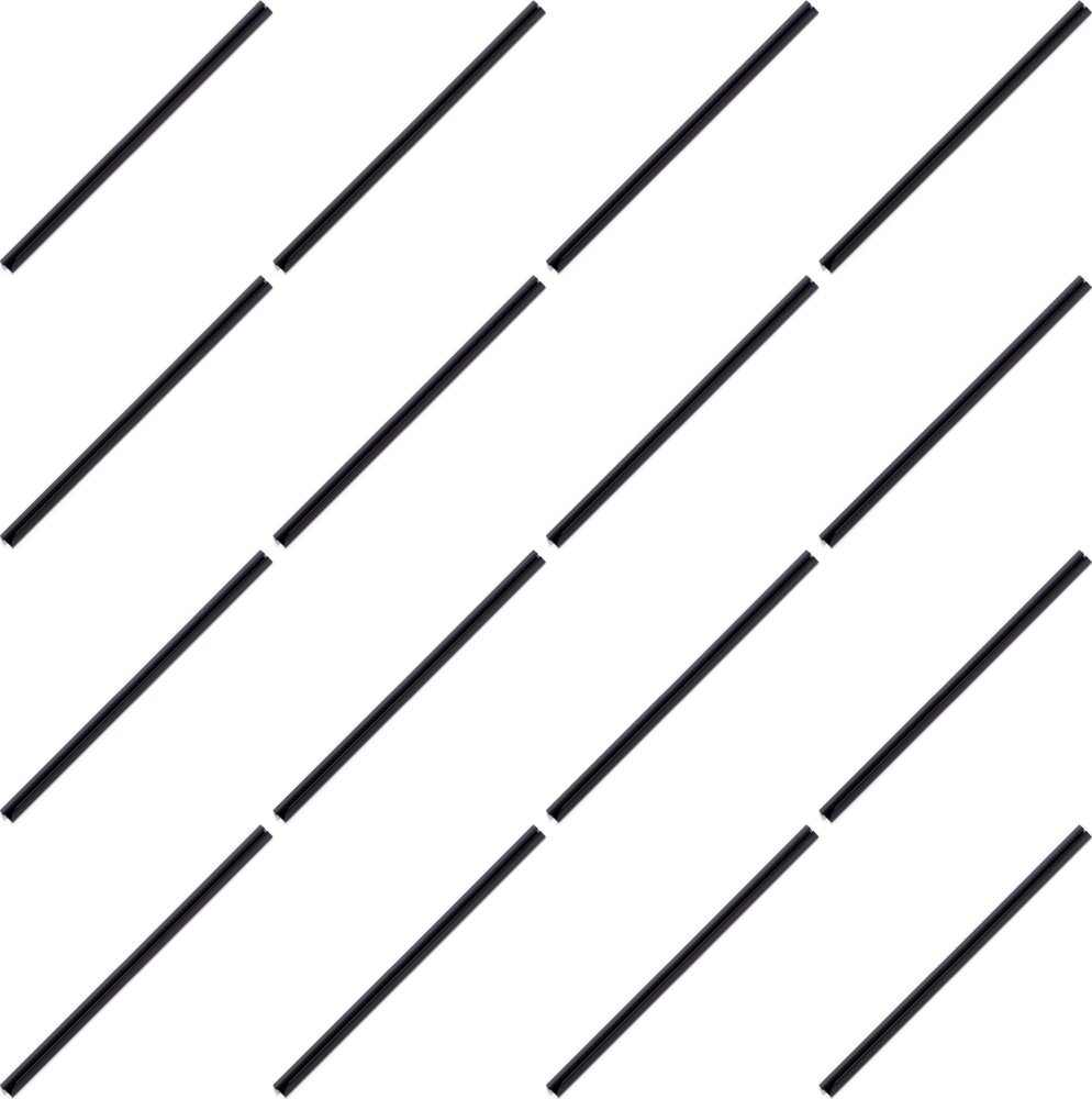 16x Listwa wsuwana Durable, 12mm, do 100 kartek, 1 sztuka czarny