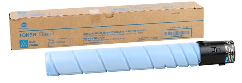 Toner Konica Minolta A8DA450 (TN-324), 26000 ston, cyan (błękitny)
