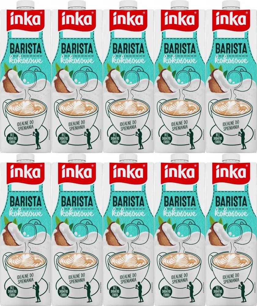10x Napój kokosowy Inka Barista, 1l