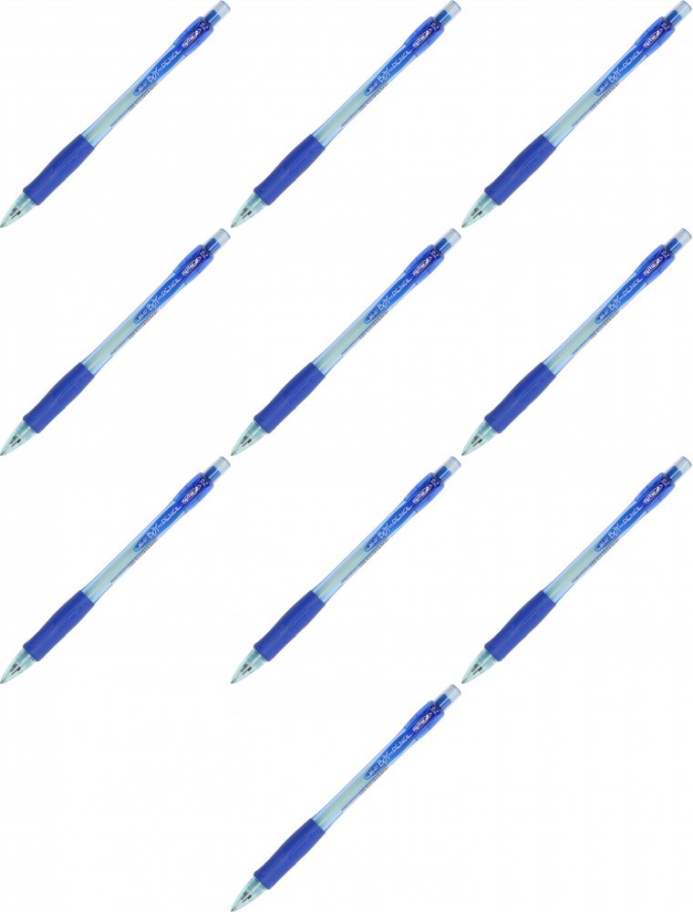 10x Ołówek automatyczny Rystor Boy-Pencil, 0.7mm, z gumką, niebieski