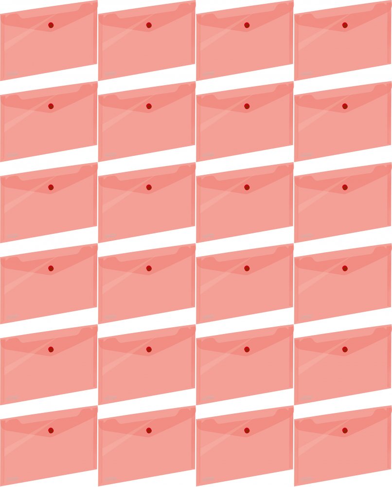 24x Teczka kopertowa na zatrzask Grand 043, A5, czerwony