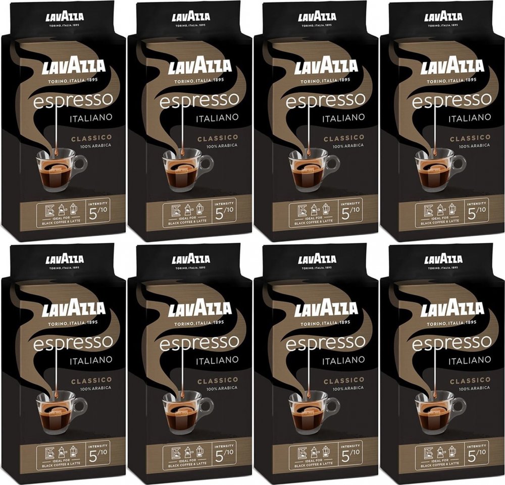 8x Kawa mielona Lavazza Espresso Italiano Classico, 250g
