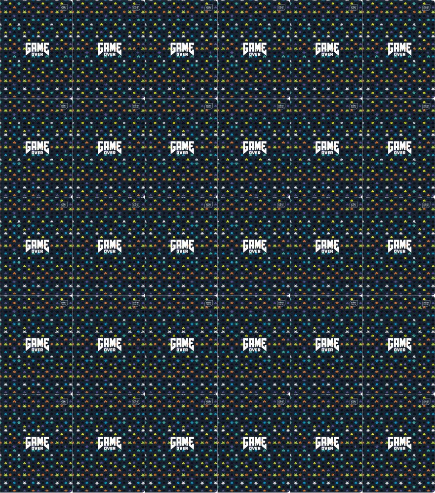 320x Zeszyt w kratkę Interdruk, A5, miękka oprawa, 16 kartek, mix wzorów