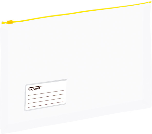 Koszulka z suwakiem Grand EC011B, A4, żółty