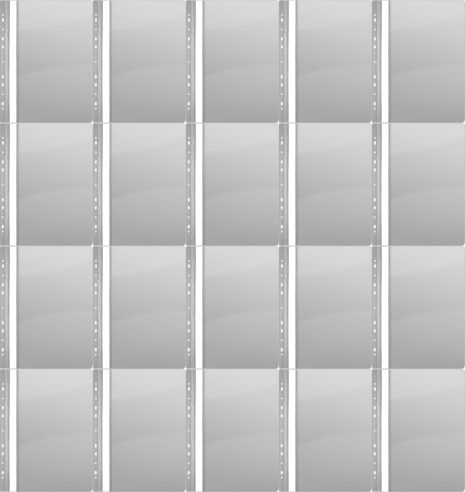 20x Skoroszyt plastikowy oczkowy Donau, A4, do 200 kartek, szary