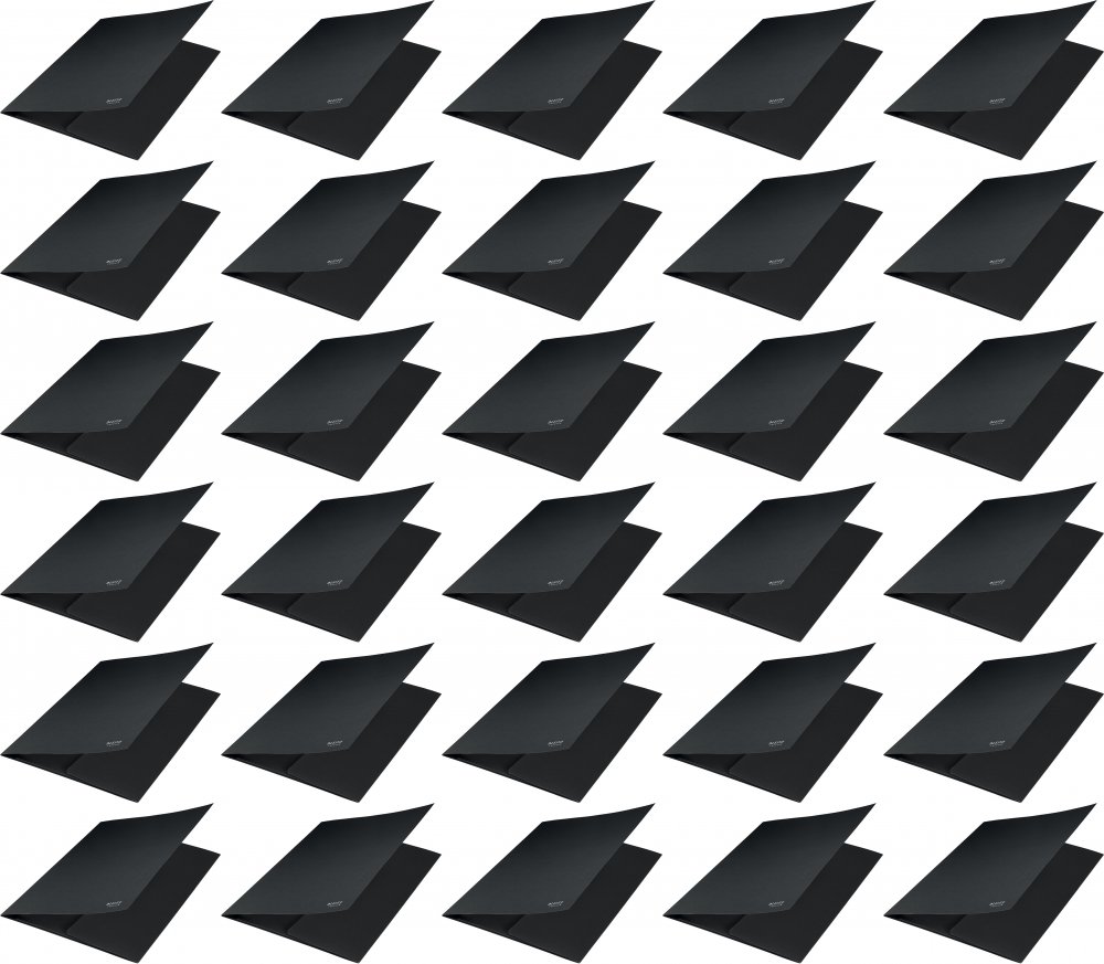 50x Teczka na dokumenty Leitz Recycle, A4, kartonowa, 2mm, czarny