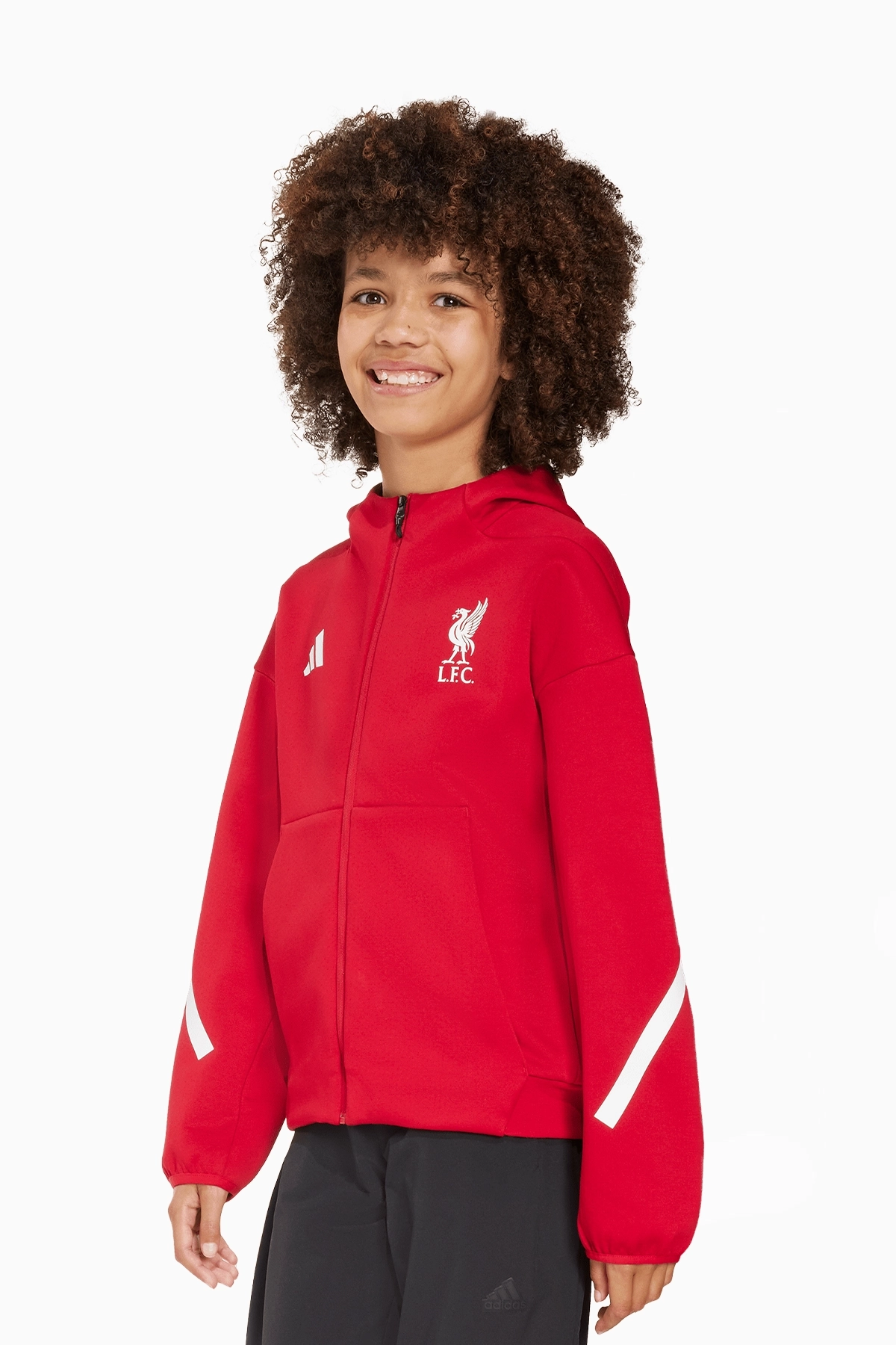 Bluza z kapturem adidas Liverpool FC 25/26 Z.N.E. Anthem Junior - Czerwony