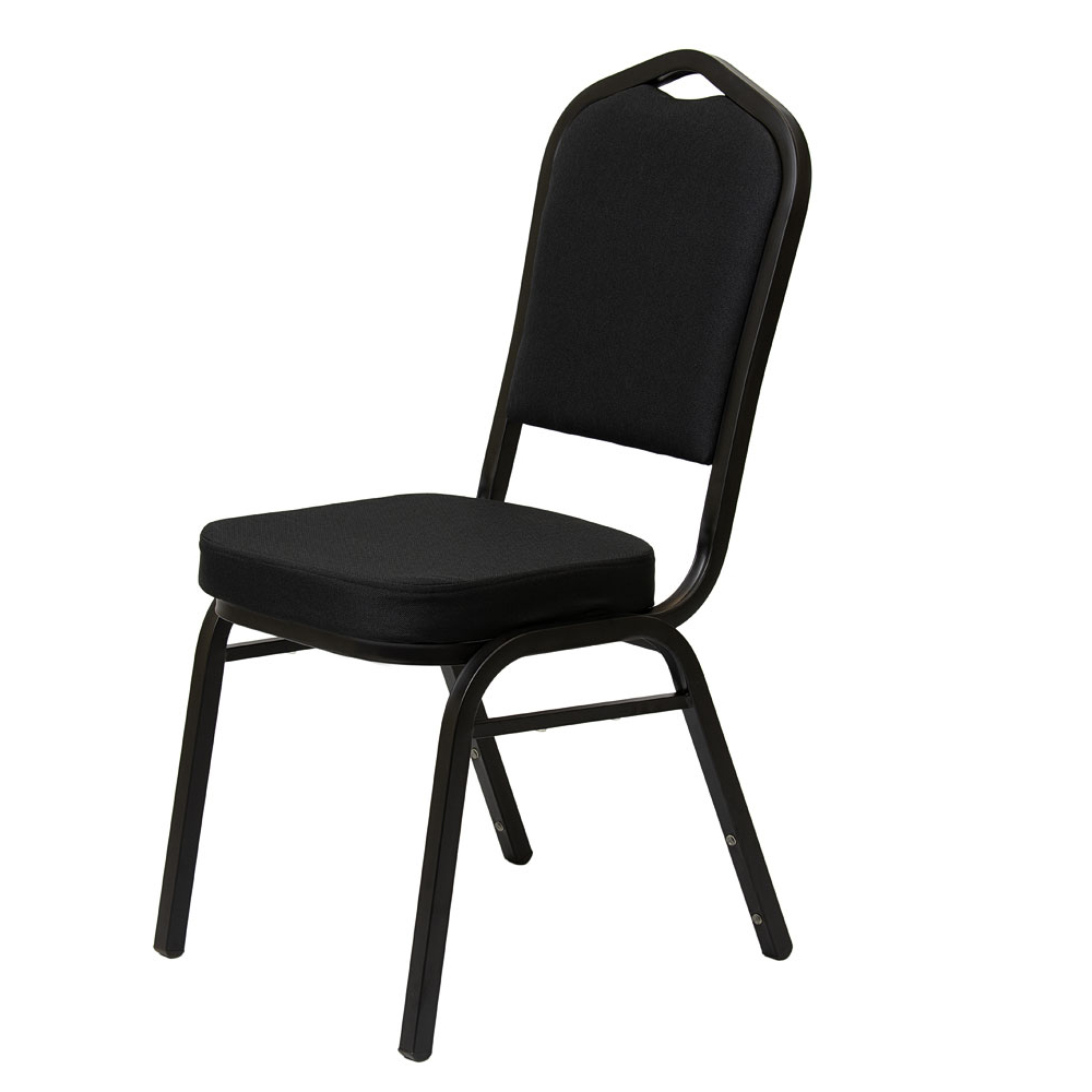 Krzesło bankietowe Luxus Dark 25x25x1.2 czarny gładki