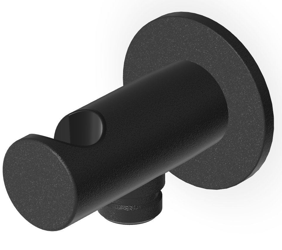 Zucchetti Brim przyłącze kątowe czarny Z93933.N1