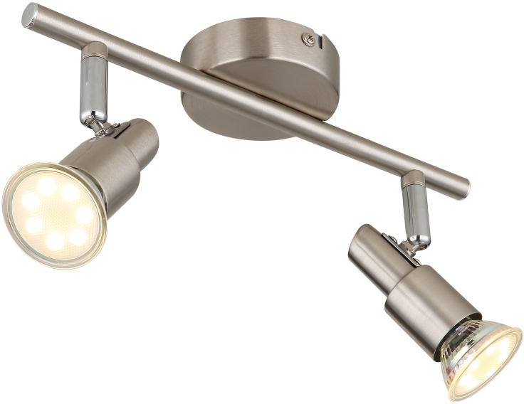 Globo Lighting Kinley kinkiet 2x3 W nikiel 57385-2