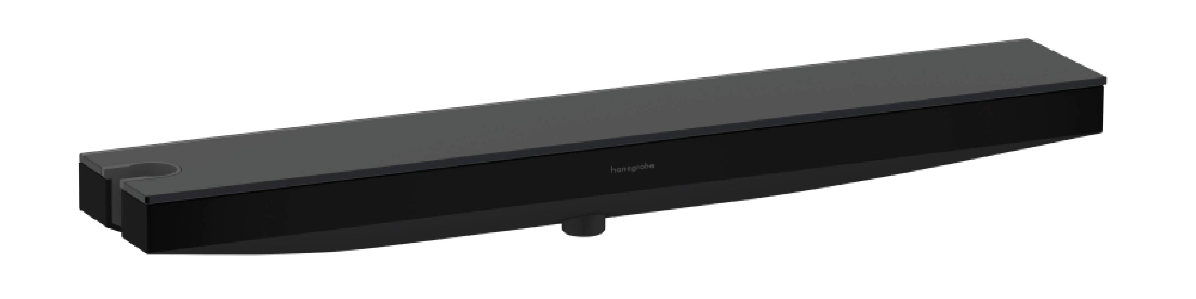 Hansgrohe Rainfinity Fixfit Porter 500 przyłącze węża prysznicowego z uchwytem i półką czarny mat 26843670