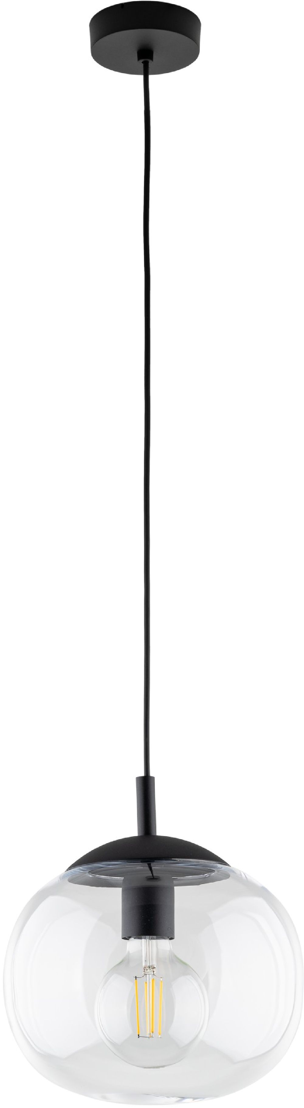 TK Lighting Vibe lampa wisząca 1x15 W przezroczysta 4816