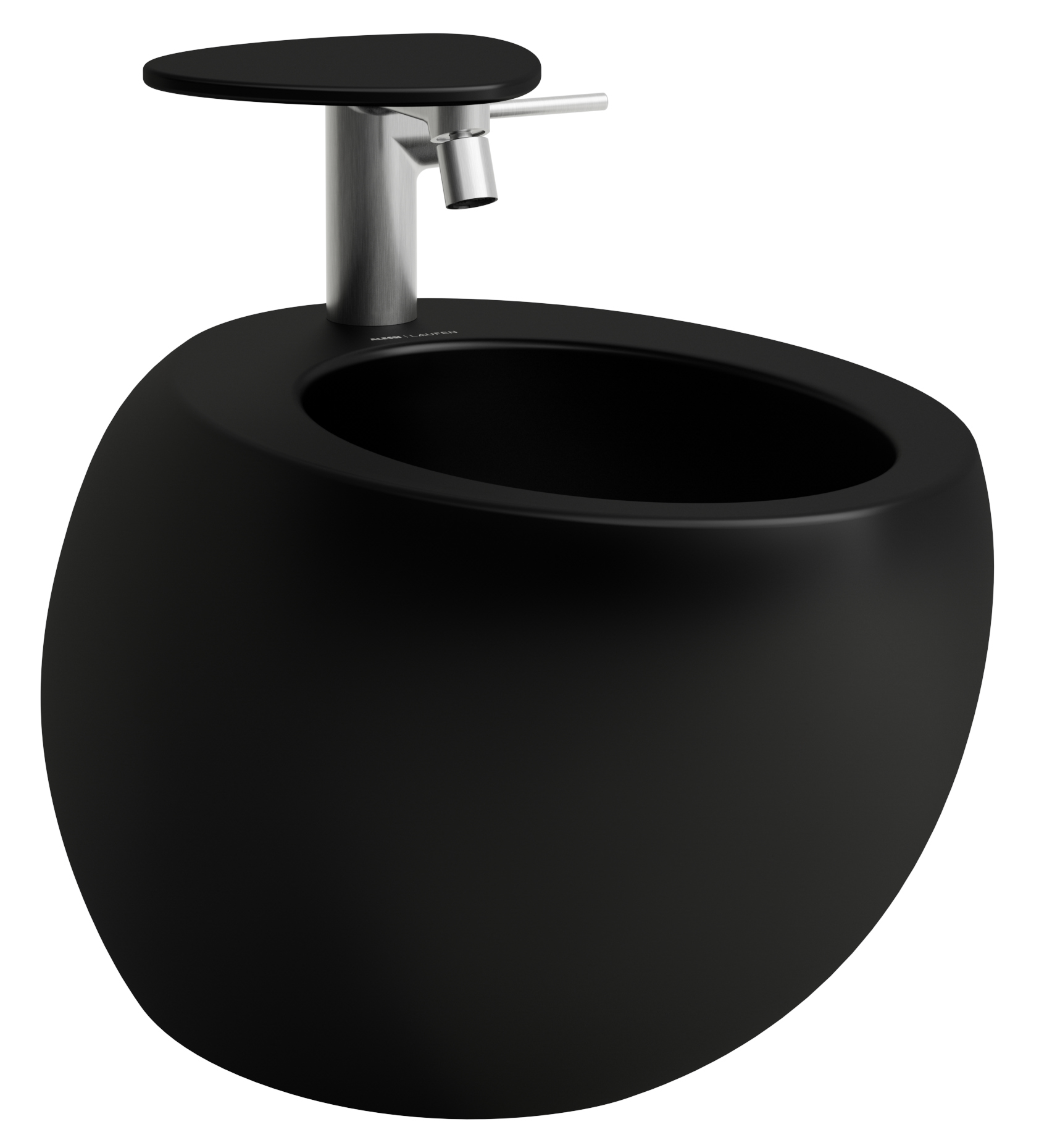 Laufen Il Bagno Alessi bidet wiszący czarny H8309717163041