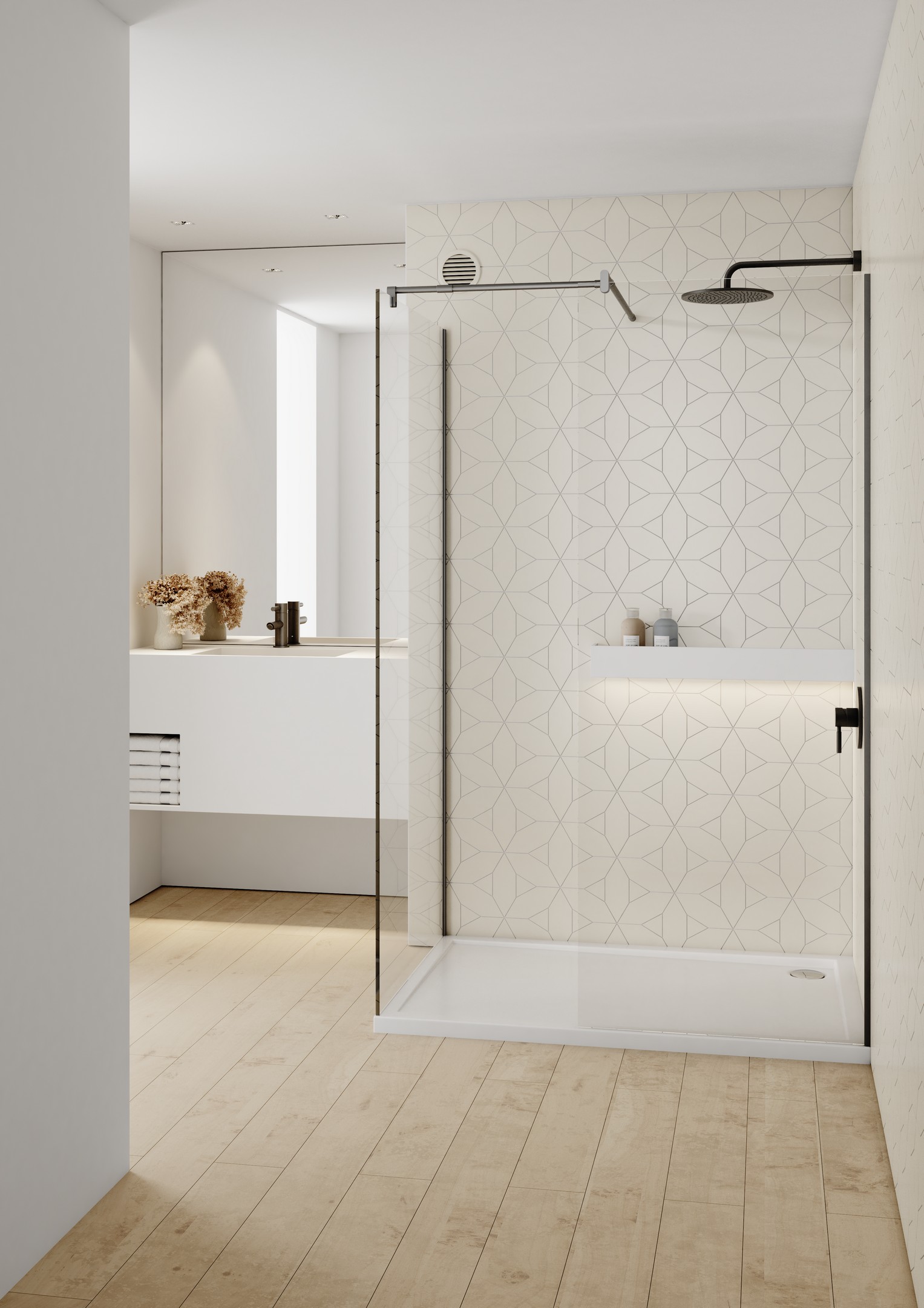 Schedline Sharper brodzik 100x90 cm prostokątny biały 3S.S1P-90100