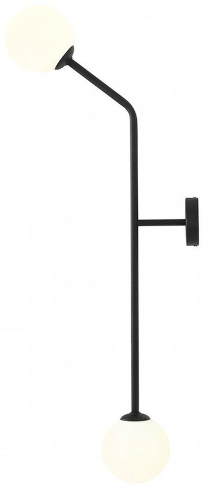 Aldex Pure kinkiet 2x40W czarny/biały 1064D1_2