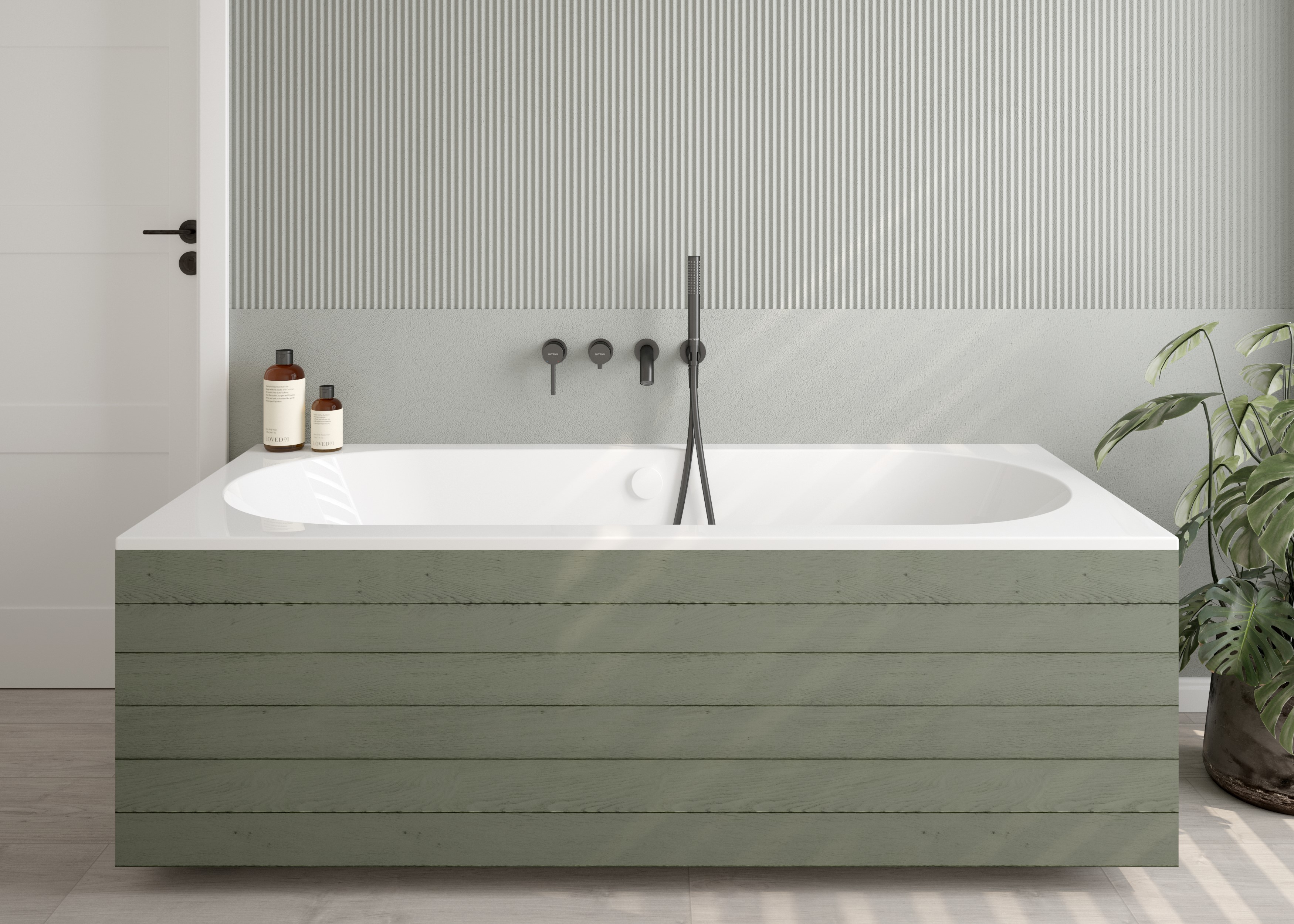 Oltens Lykke wanna 180x80 cm prostokątna akrylowa biała 10014000 - Wysyłka w 24h