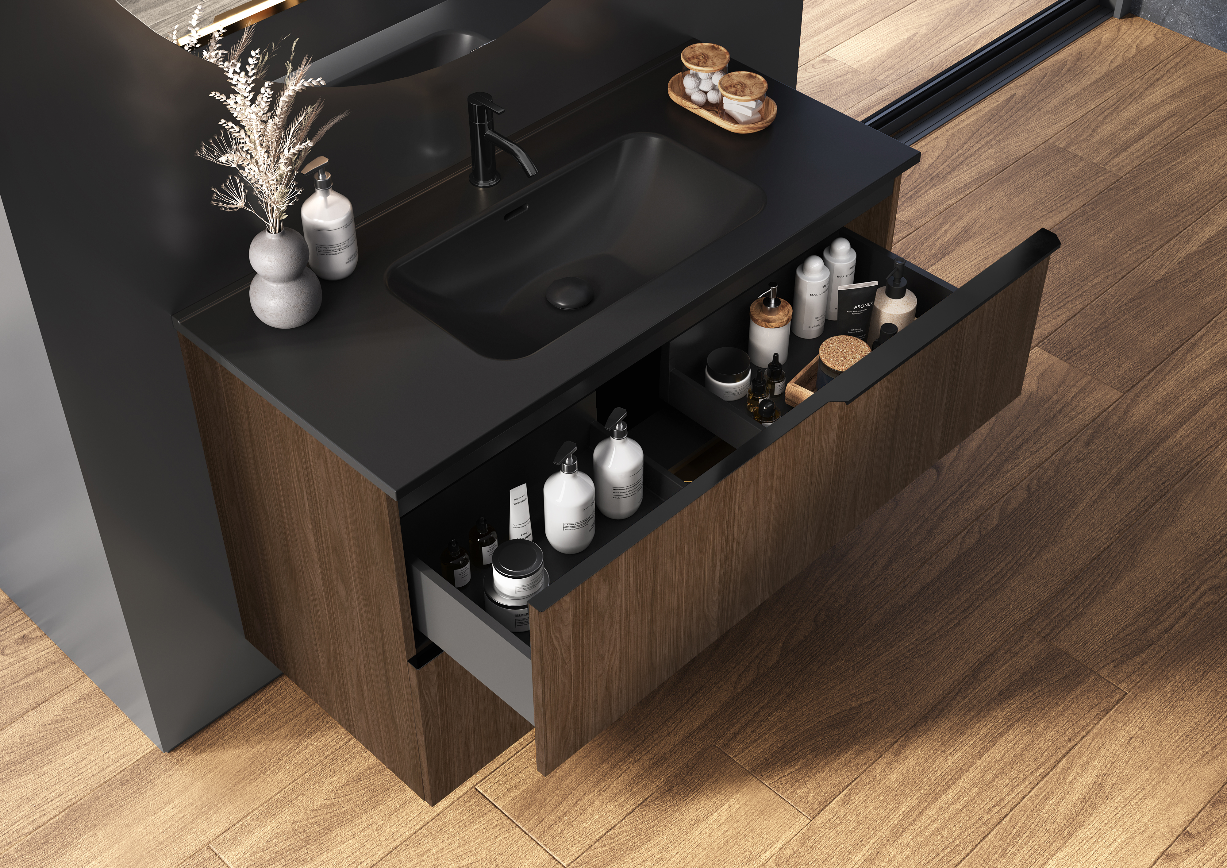 Elita Look szafka 100x44,9x63,5 cm podumywalkowa wisząca orzech lincoln RE011000027060