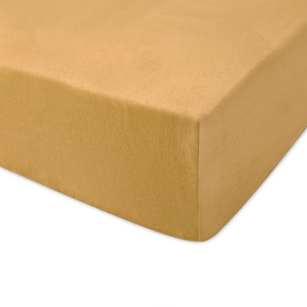 Prześcieradło jersey 120x200 z gumkę wz. D042 (musztarda)