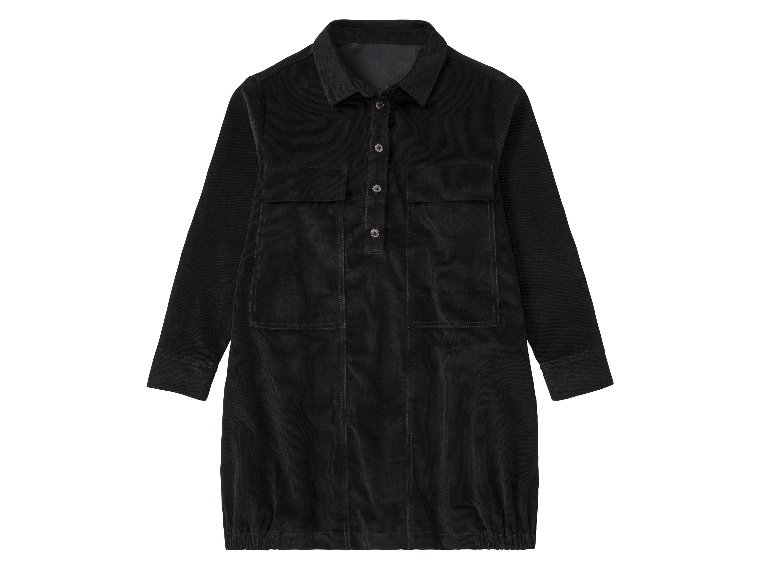 pepperts! Sukienka sztruksowa dziewczęca z bawełny Czarny, 140 cm