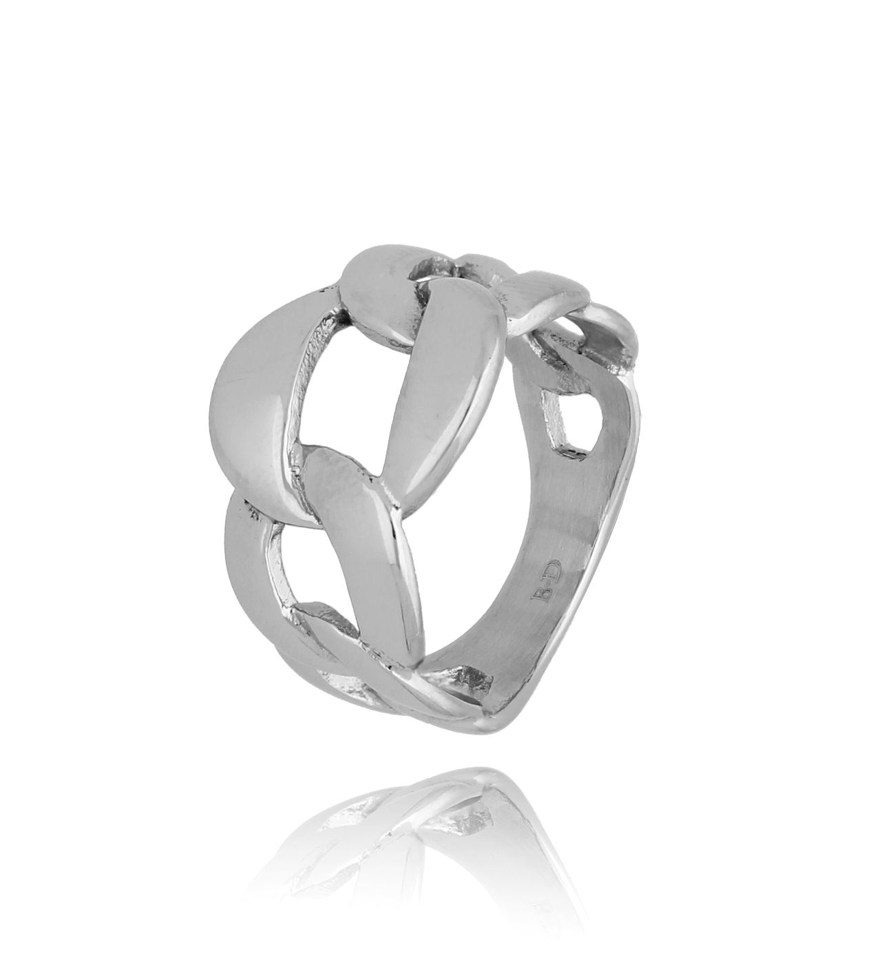 Pierścionek srebrny ze stali szlachetnej Scarlett PSA0184 rozmiar 12