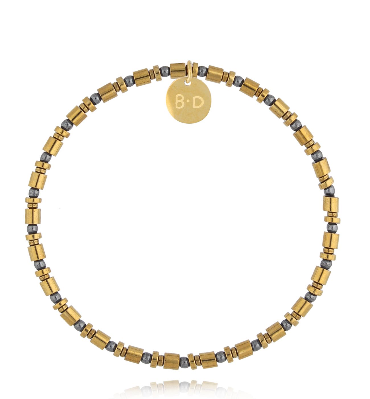 Bransoletka złota z hematytami Baradili BTW2622