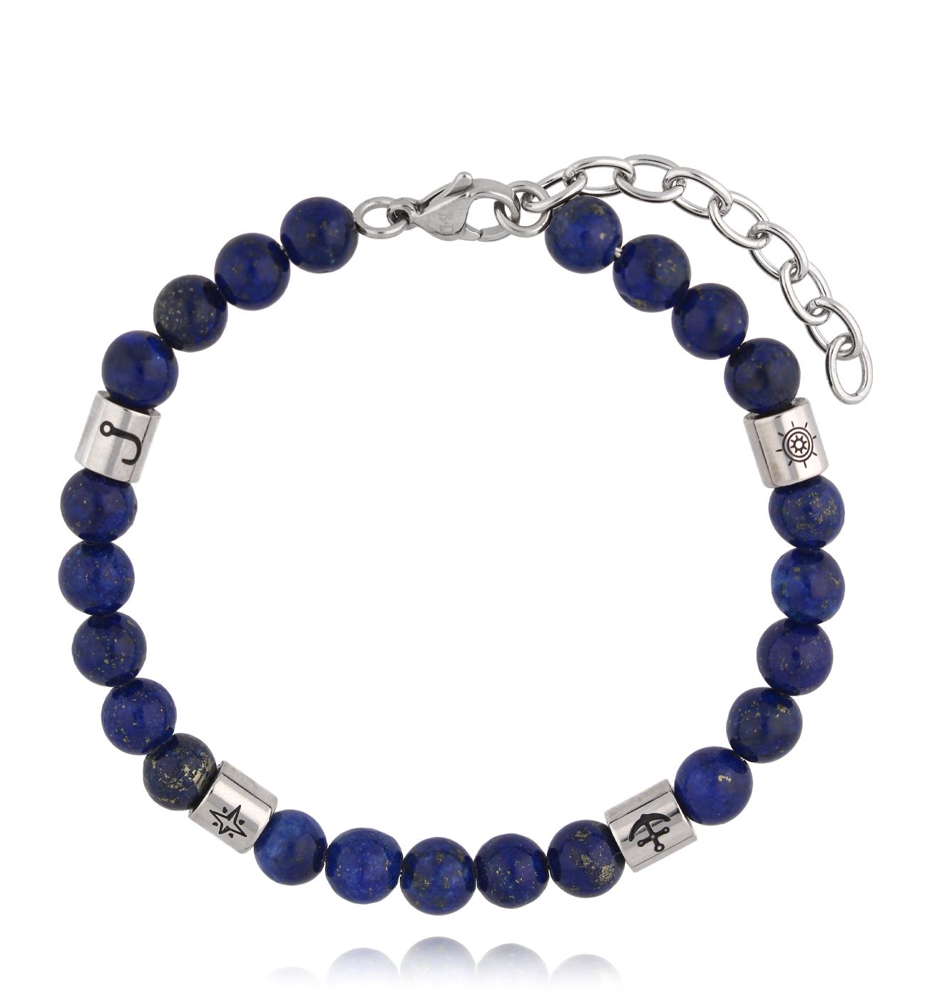 Bransoletka męska z lapisami Gunnar BMITC0643