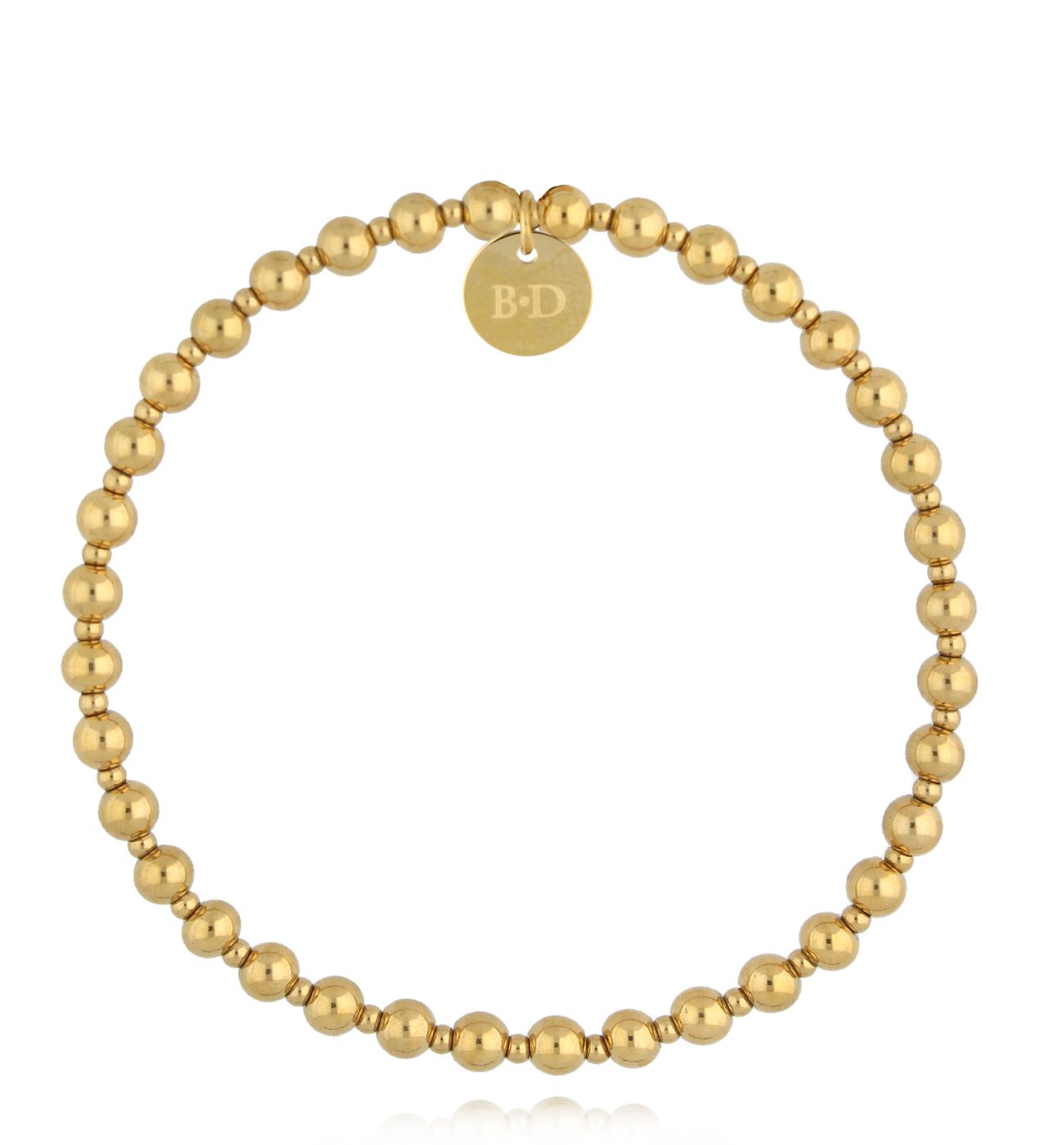 Bransoletka złota z kulkami Basic - By Dziubeka