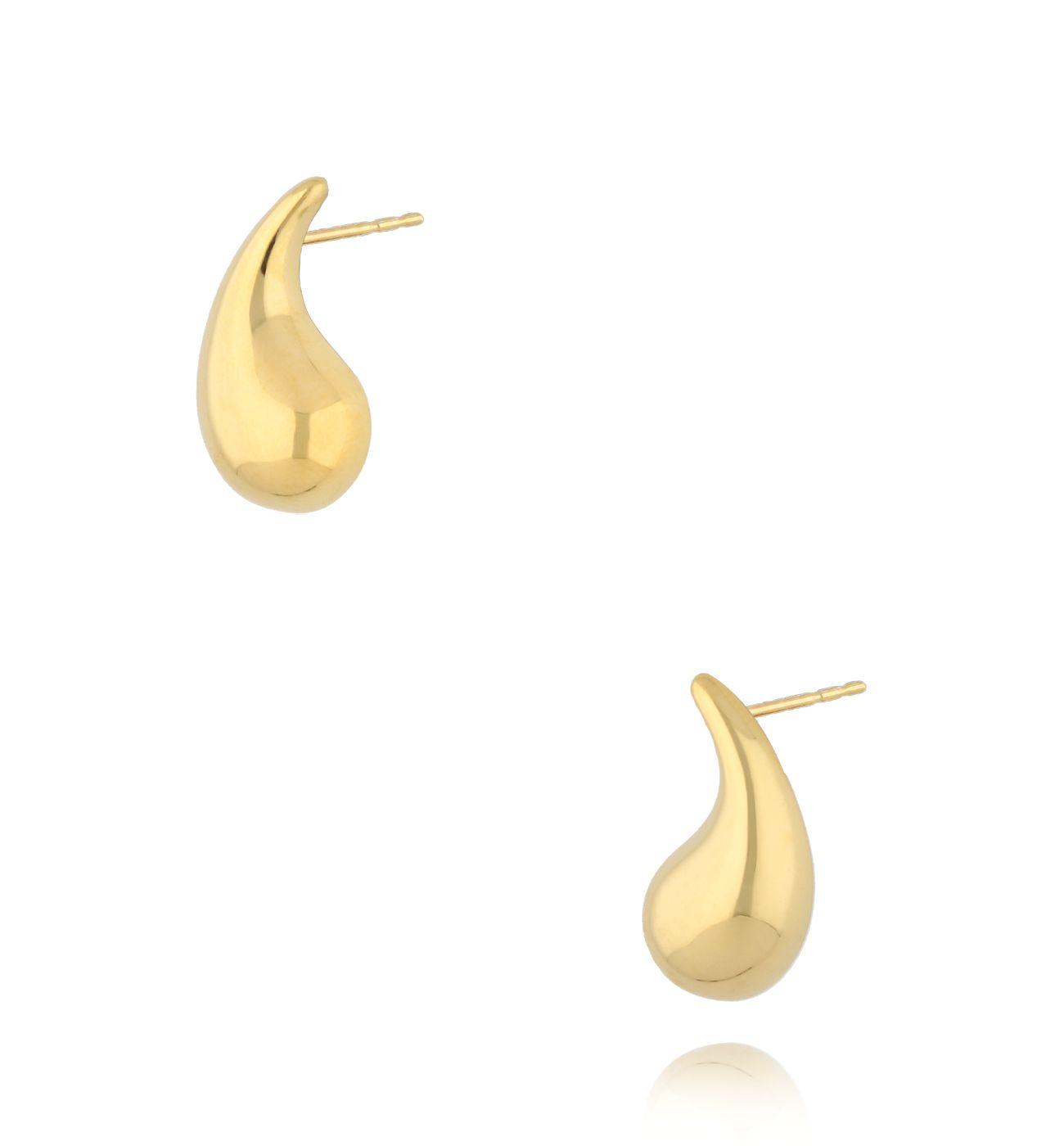 Kolczyki złote krople Miravel KSE0142