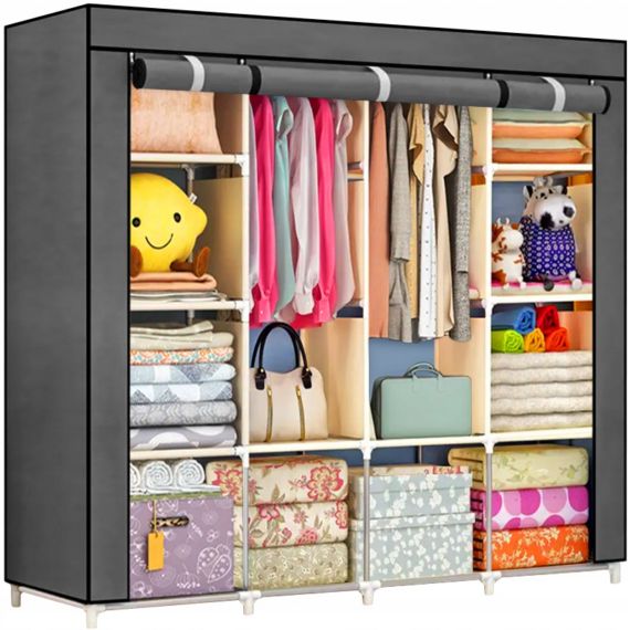 Szafa Rebiko materiałowa tekstylna składana 170 cm 1 szt.