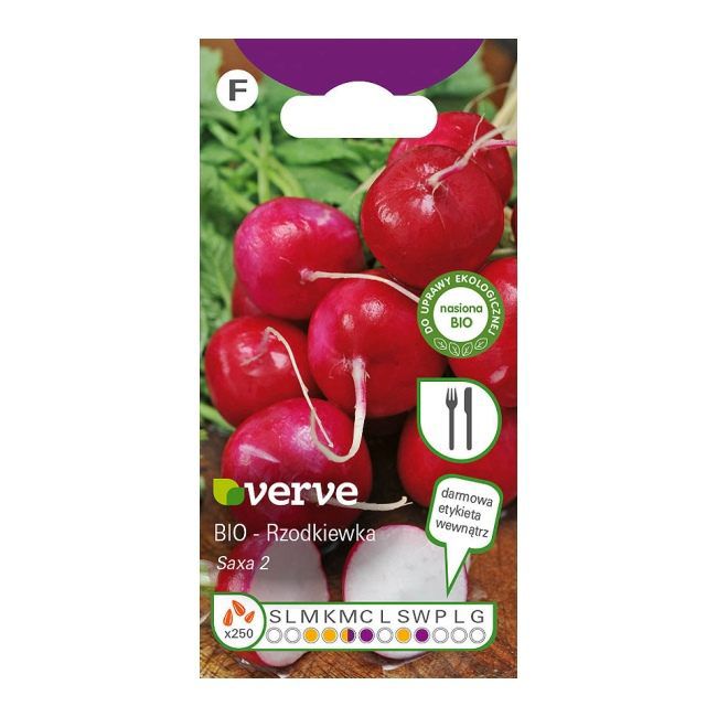 Nasiona Bio rzodkiewka Saxa 2 Verve